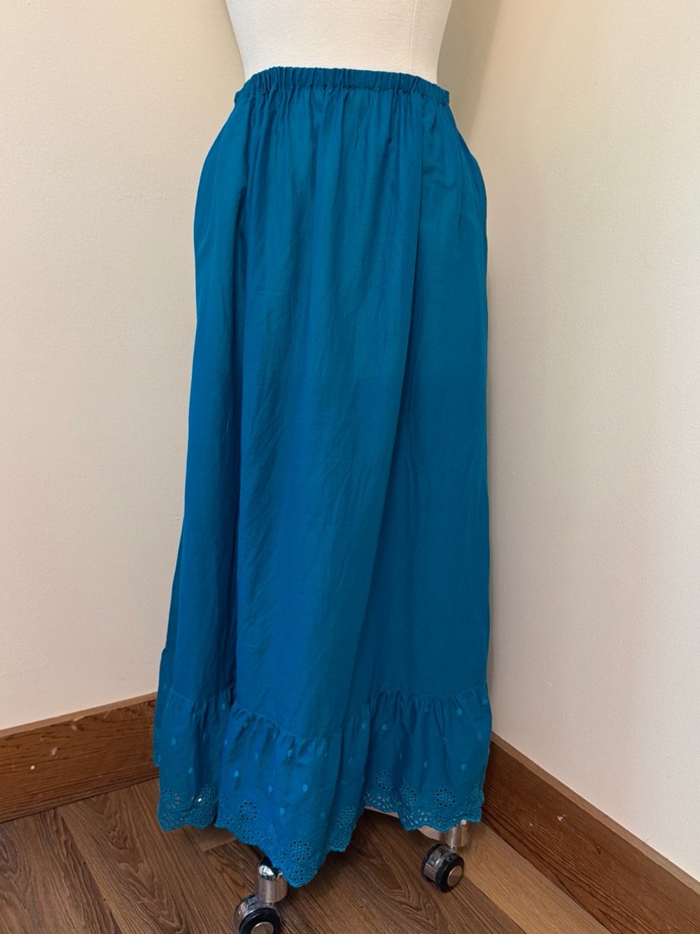 Gudrun Sjõdén Blue Organic Cotton Petticoat Skirt M